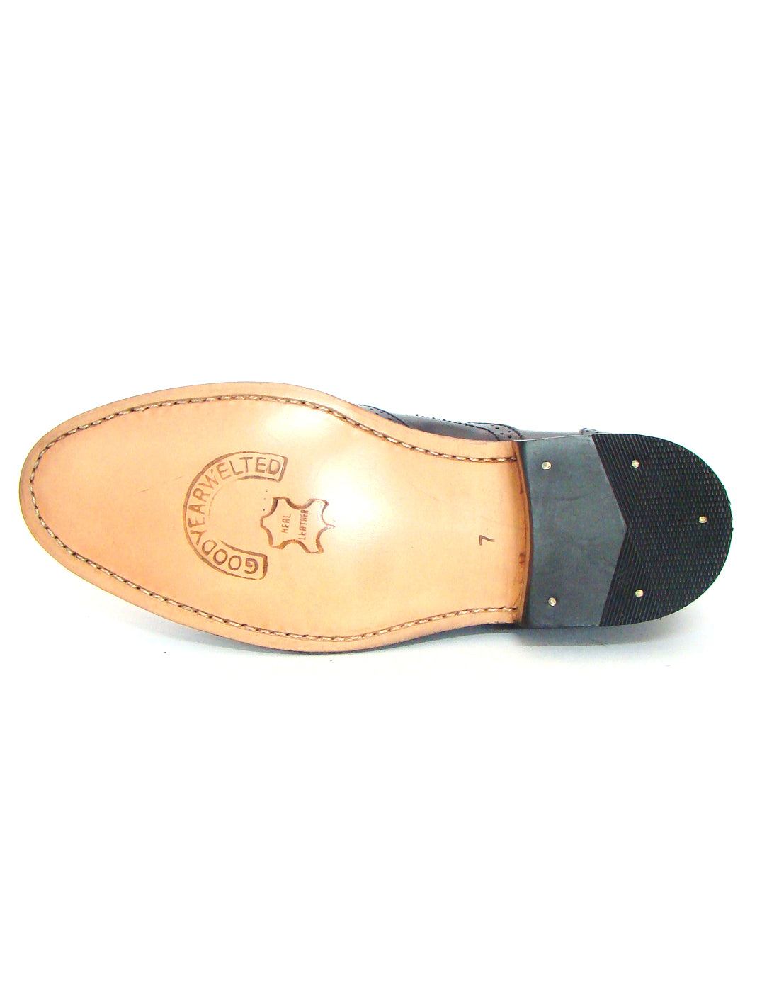 Goodyear Welted Oxford Shoes : Black leather with Memory foam footpad.