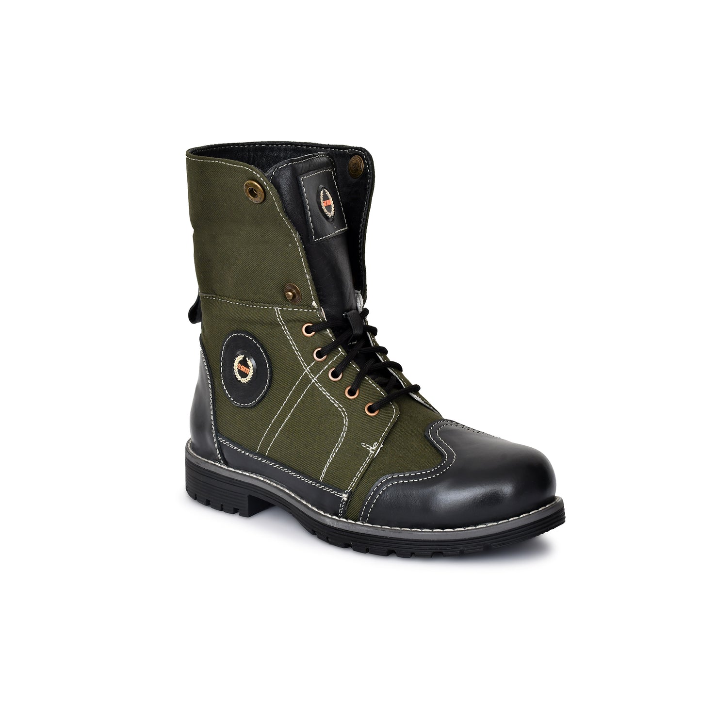 Biker Boots : 6 & 9 Inches Foldable Leather with heavy duty Rubber sole.