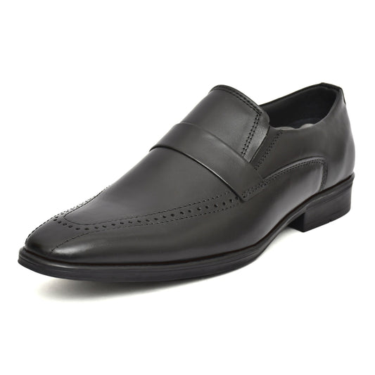 Penny loafers : Black leather Penny loafer Memory foam footpad. Article : Al01-Black