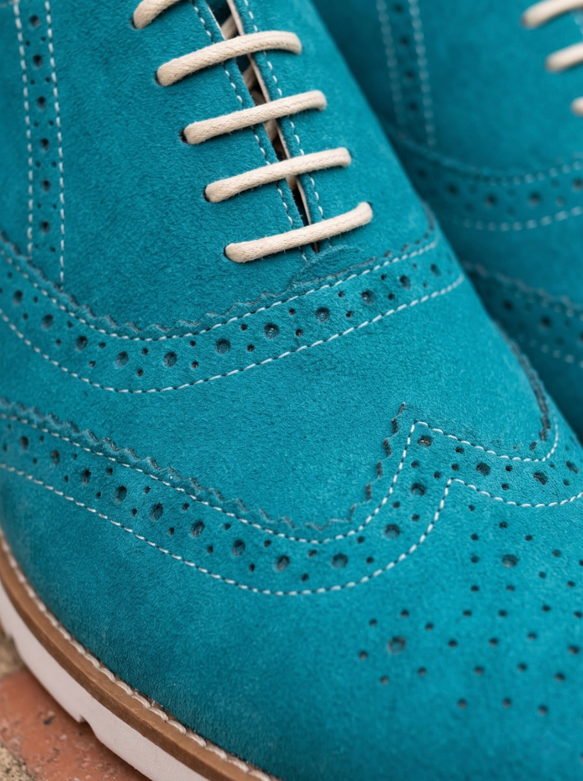Sky Blue Suede Sneakers with Memory Foam Footpad - SN30-SkyBlue