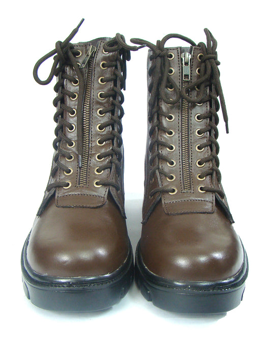 Pilots Boots : Brownk leather boots for Pilots with Memory foam footpad. Article : 610A