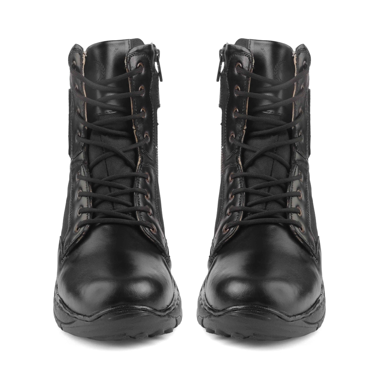 Commando Tactical Boots : 9 Inches Black Suede leather Tactical boots with Memory foam footpad.