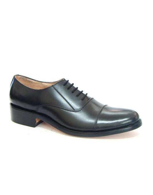 Goodyear Welted Oxford Shoes :  Black leather with Memory foam footpad.