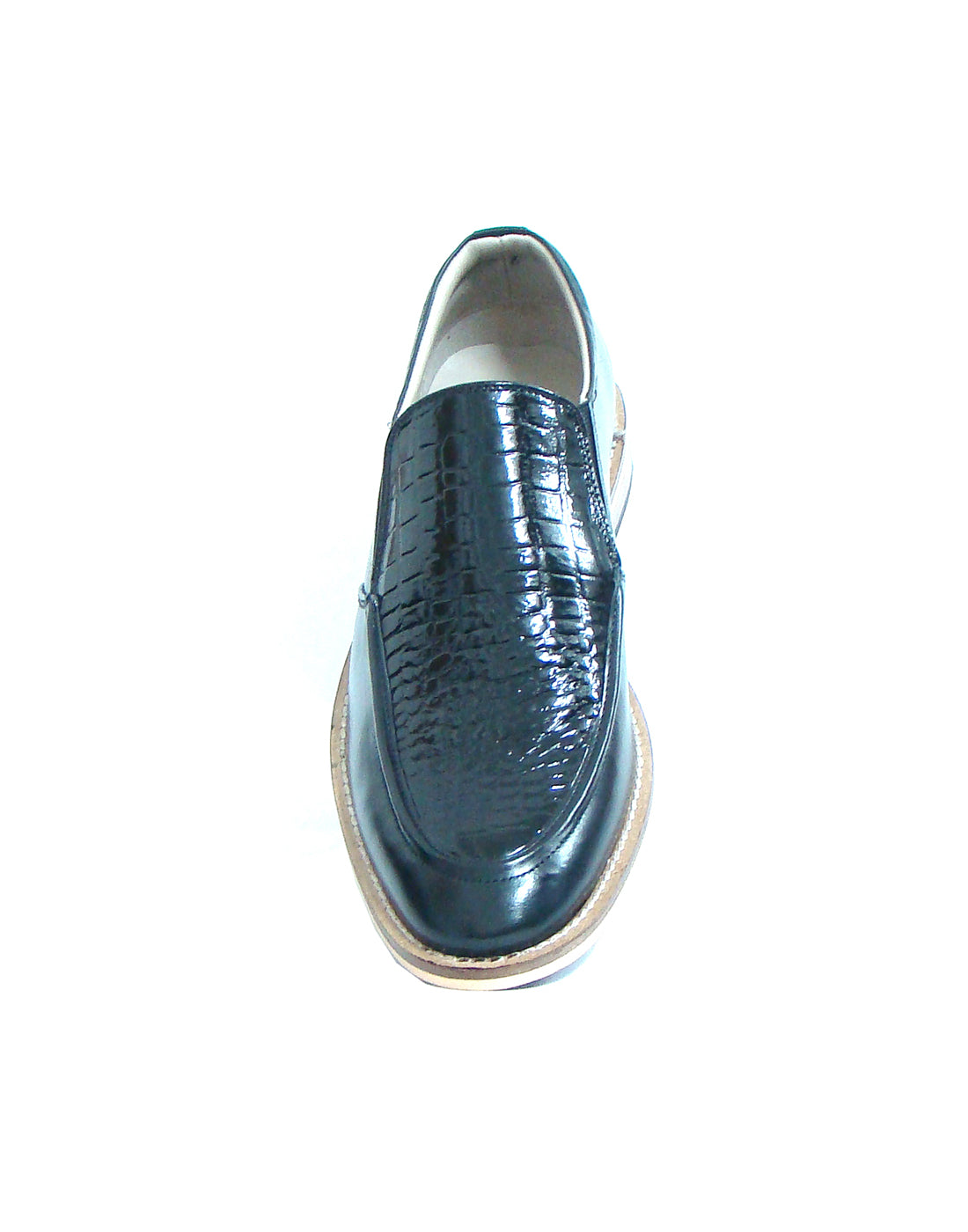 Penny loafers : Black leather Penny loafer with Memory foam footpad. Article : HU115