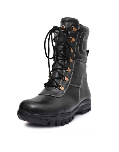 Cold Room Insulated Black leather Thermal Boots by ASM. T704-Black