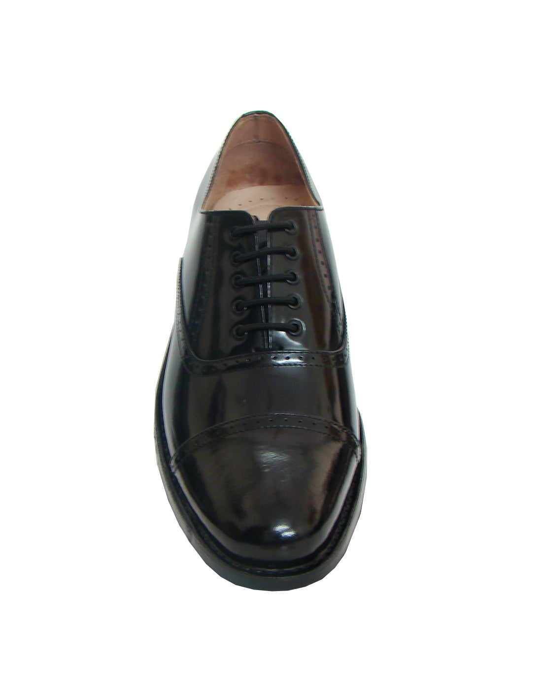 Goodyear Welted Oxford Shoes :  Black leather with Memory foam footpad.