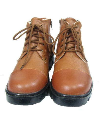 Police DMS Boot : Genuine leather Police Uniform boots with Brass side chain & Memory foam footpad.  Article-601P