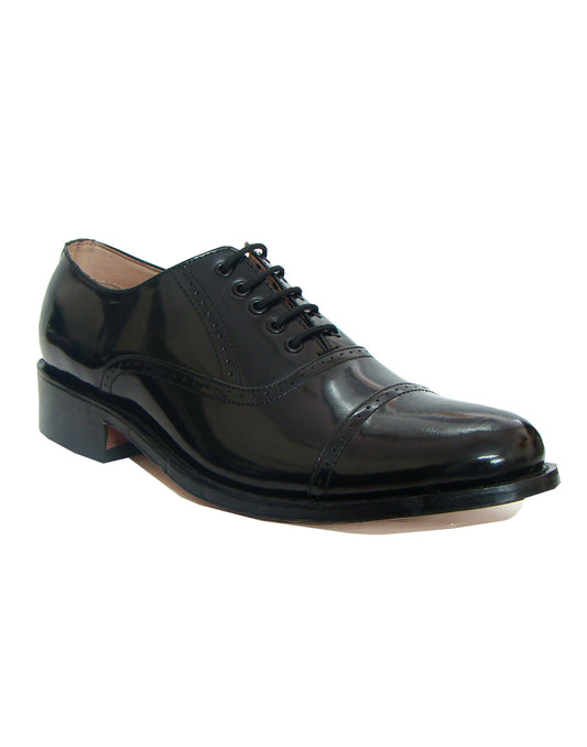 Goodyear Welted Oxford Shoes :  Black leather with Memory foam footpad.
