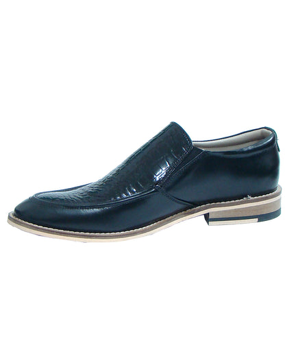 Penny loafers : Black leather Penny loafer with Memory foam footpad. Article : HU115