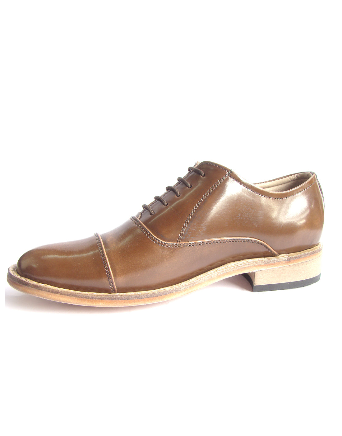 Goodyear Welted Oxford Shoes :  Pine leather with Memory foam footpad.