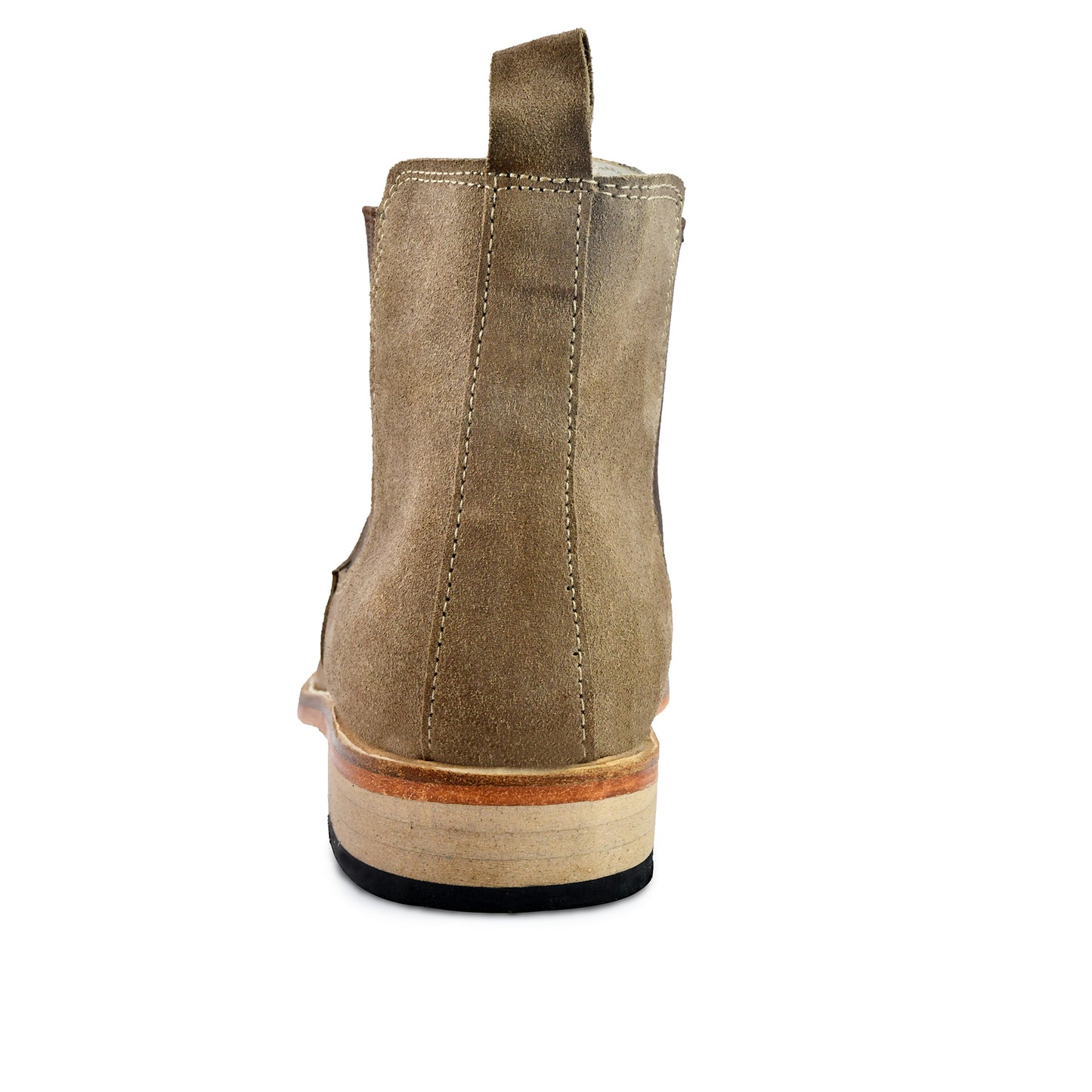 Chelsea Boots : Genuine light Brown Suede leather Goodyear welted Chelsea Boots with Memory foam footpad. Article : ChelseaHM02