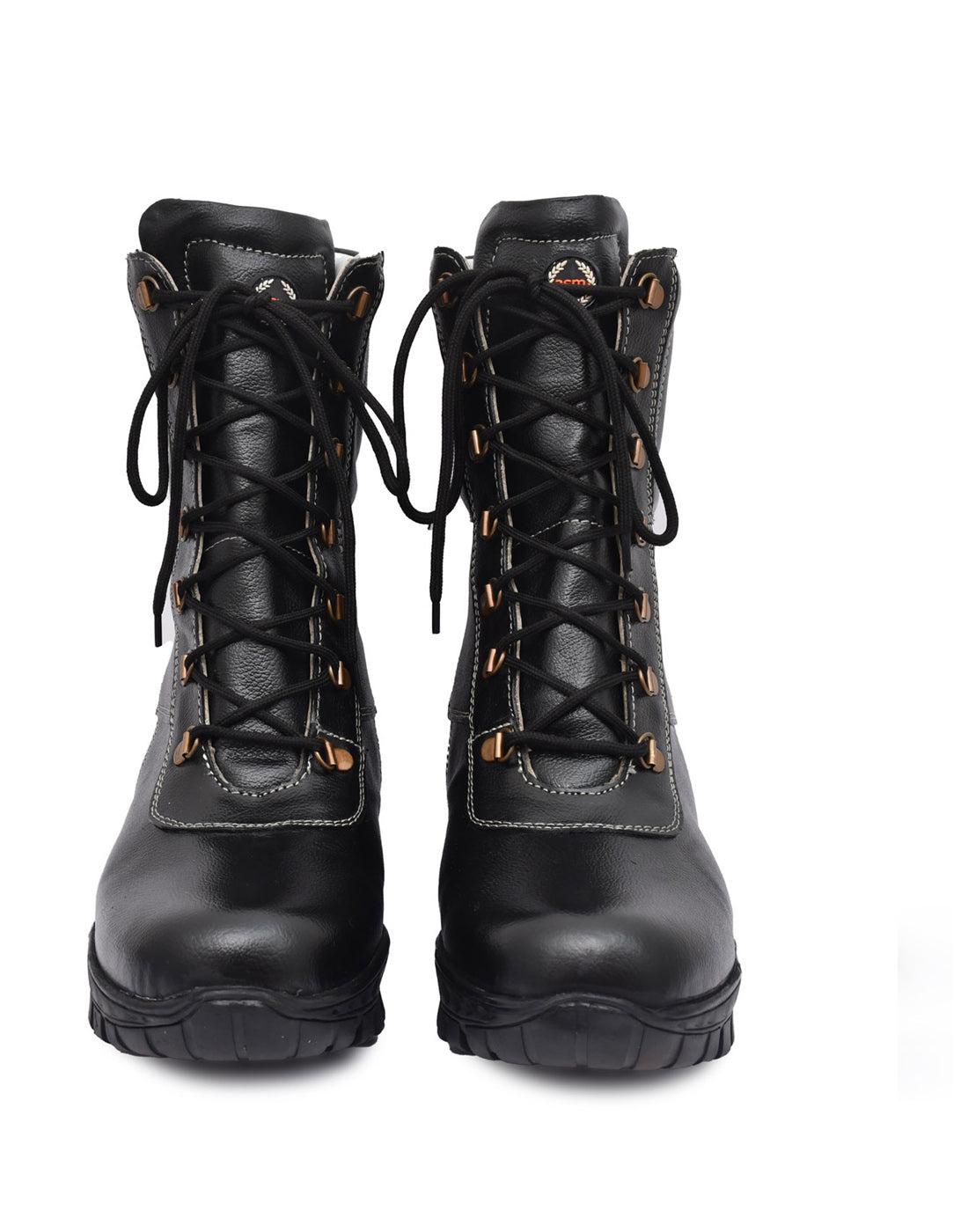 Cold Room Insulated Black leather Thermal Boots by ASM. T704-Black