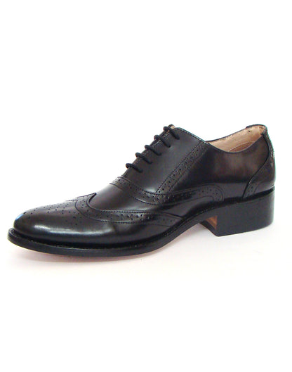 Goodyear Welted Brogue Shoes :  Black leather with Memory foam footpad.