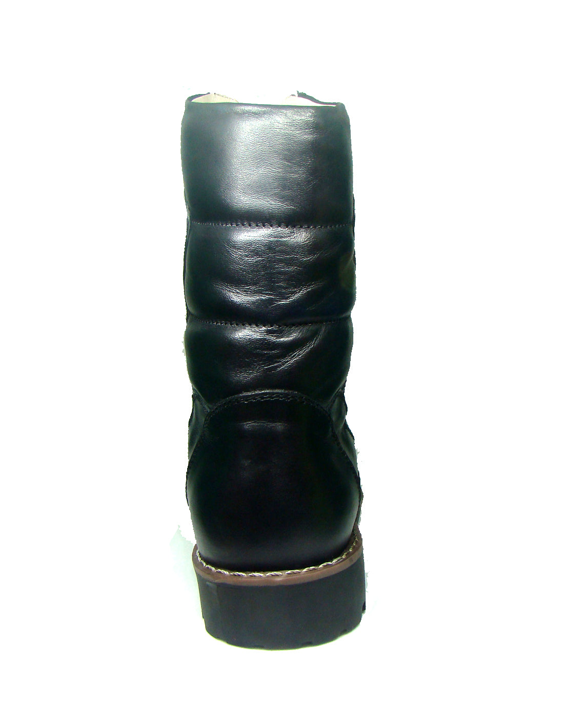Stivali Tattici Para Commando: Stivali tattici in pelle nera da 9 pollici con plantare in memory foam.