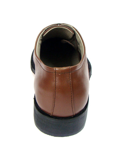 Goodyear Welted Oxford Shoes :  Tan leather with Memory foam footpad.