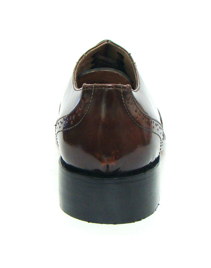 Goodyear Welted Brogue Shoes :  Tan Brush off leather with Memory foam footpad.