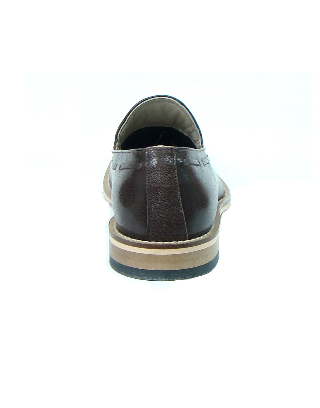 Penny loafers : Brown leather Penny loafer with Tassel & Memory foam footpad. Article : HU116-Brown
