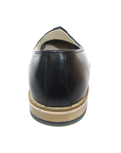 Nagras : Black leather handmade Nagras with Memory foam footpad. Article : N121