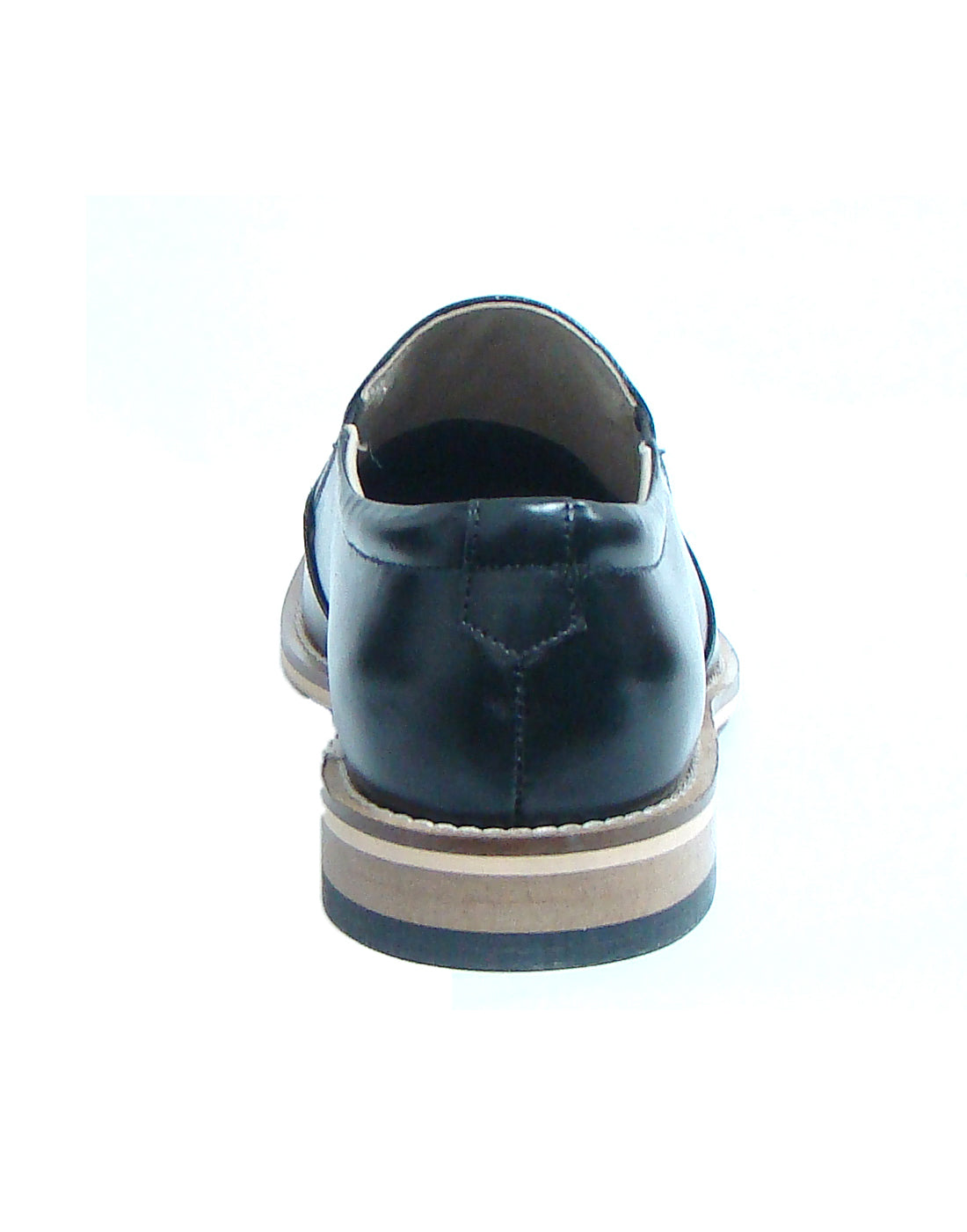 Penny loafers : Black leather Penny loafer with Memory foam footpad. Article : HU115