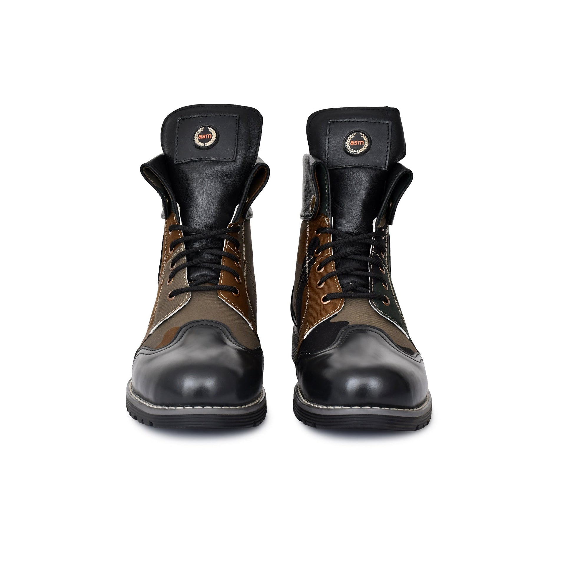 Biker Boots : 6 & 9 Inches Foldable Leather with heavy duty Rubber sole.