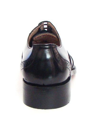 Goodyear Welted Brogue Shoes :  Black leather with Memory foam footpad.