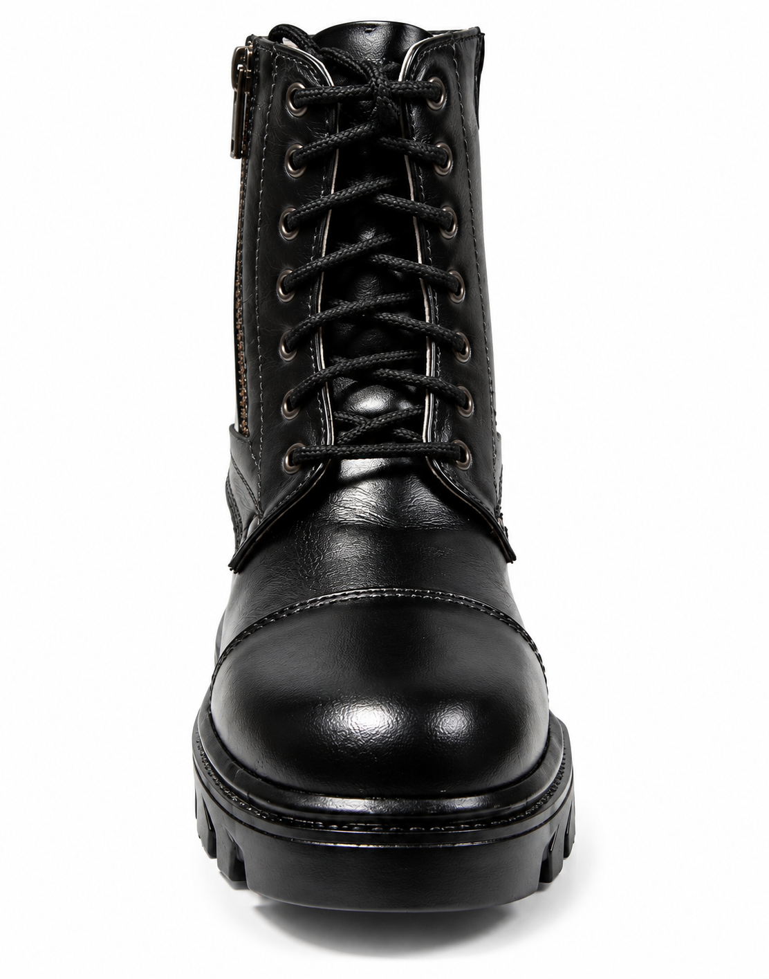 Police DMS Shoes : Black leather with Memory Foam Footpad: