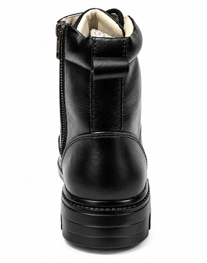 Police DMS Shoes : Black leather with Memory Foam Footpad: