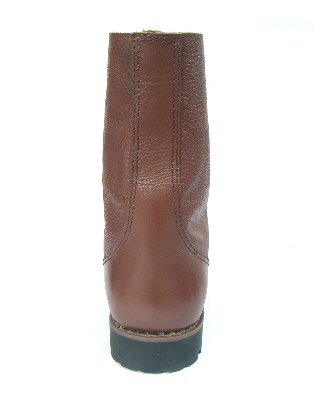 Biker Boots : 12" Inches long Tan leather Rider boots for bikers with Memory foam footpad.