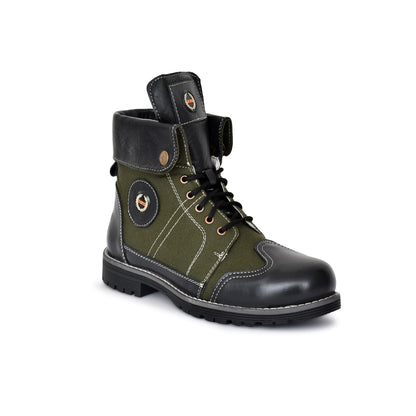 Biker Boots : 6 & 9 Inches Foldable Leather with heavy duty Rubber sole.