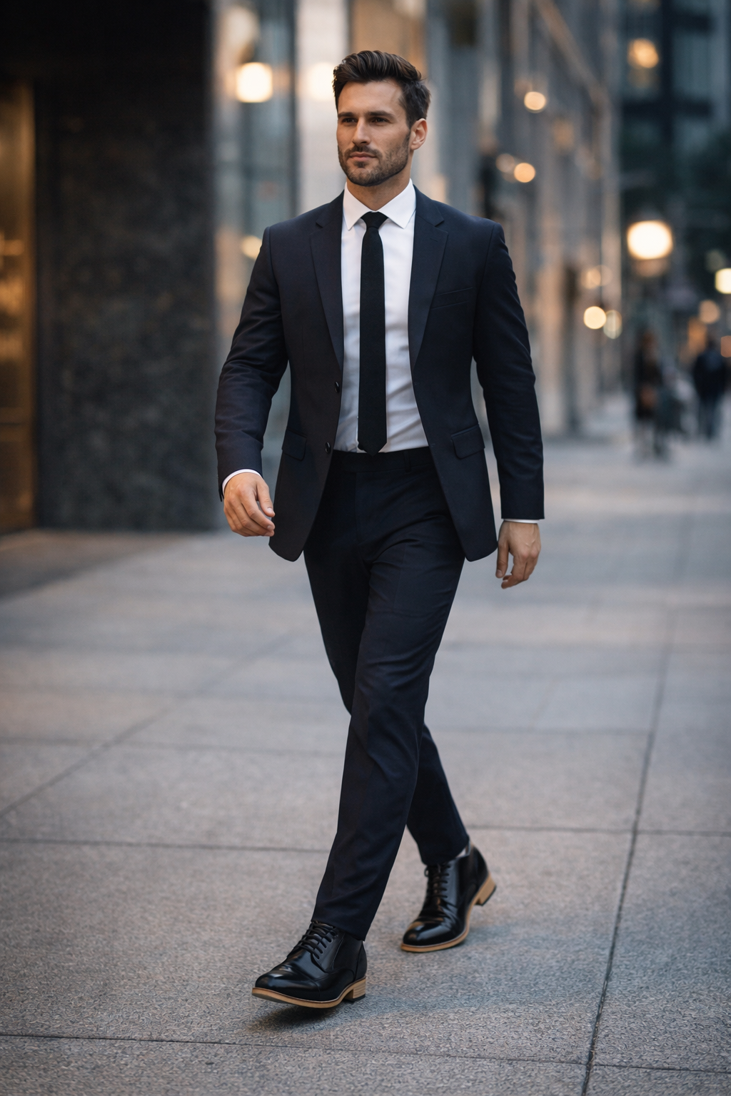 Elevator Shoes : 3″Inches Hidden Height Increasing Black leather Oxford Shoes. - Agra Shoe Mart