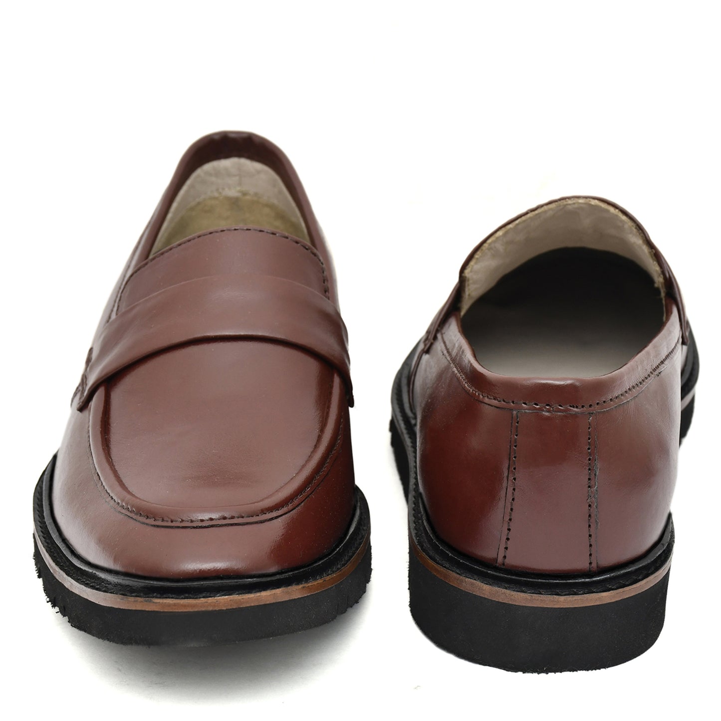 Penny loafers :  Wine leather Penny loafer Memory foam footpad. Article : 107PE-Wine