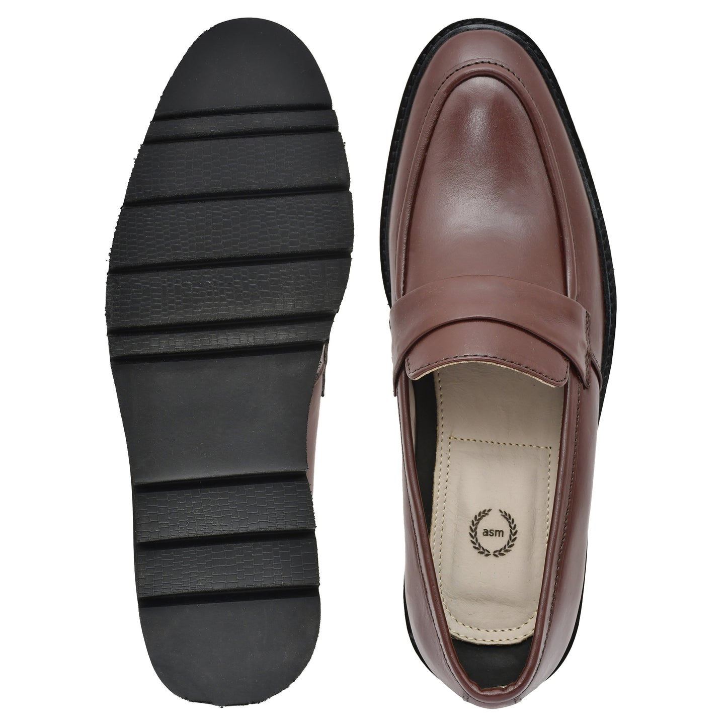 Penny loafers :  Wine leather Penny loafer Memory foam footpad. Article : 107PE-Wine
