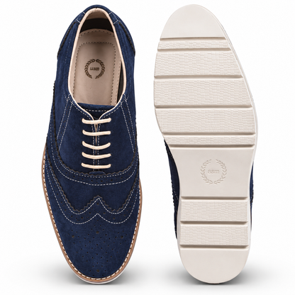 Blue suede leather sneakers by ASM