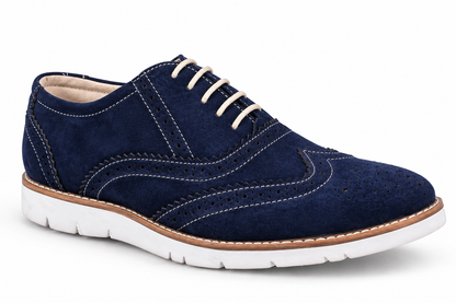 Blue suede leather sneakers by ASM