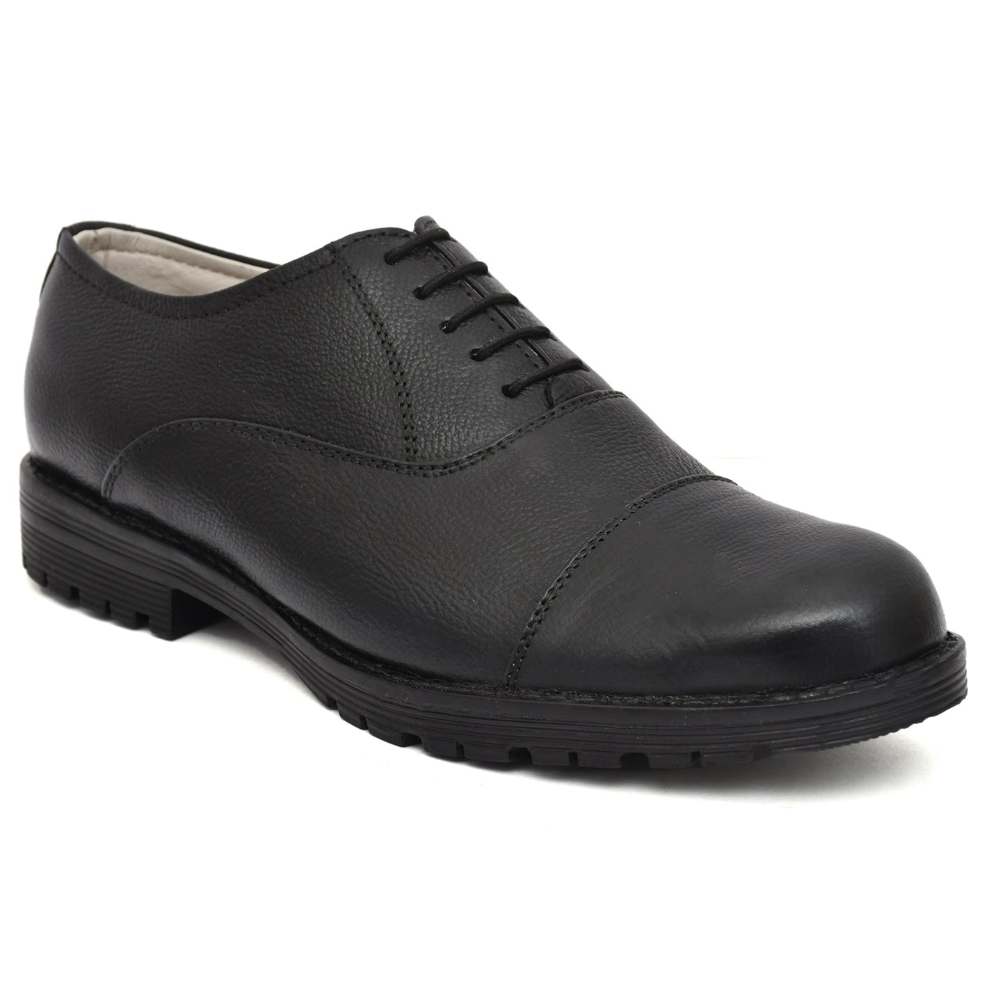 Safety Shoes : Industrial Safety Oxford leather Shoes with Steel Toe & Memory foam footpad.