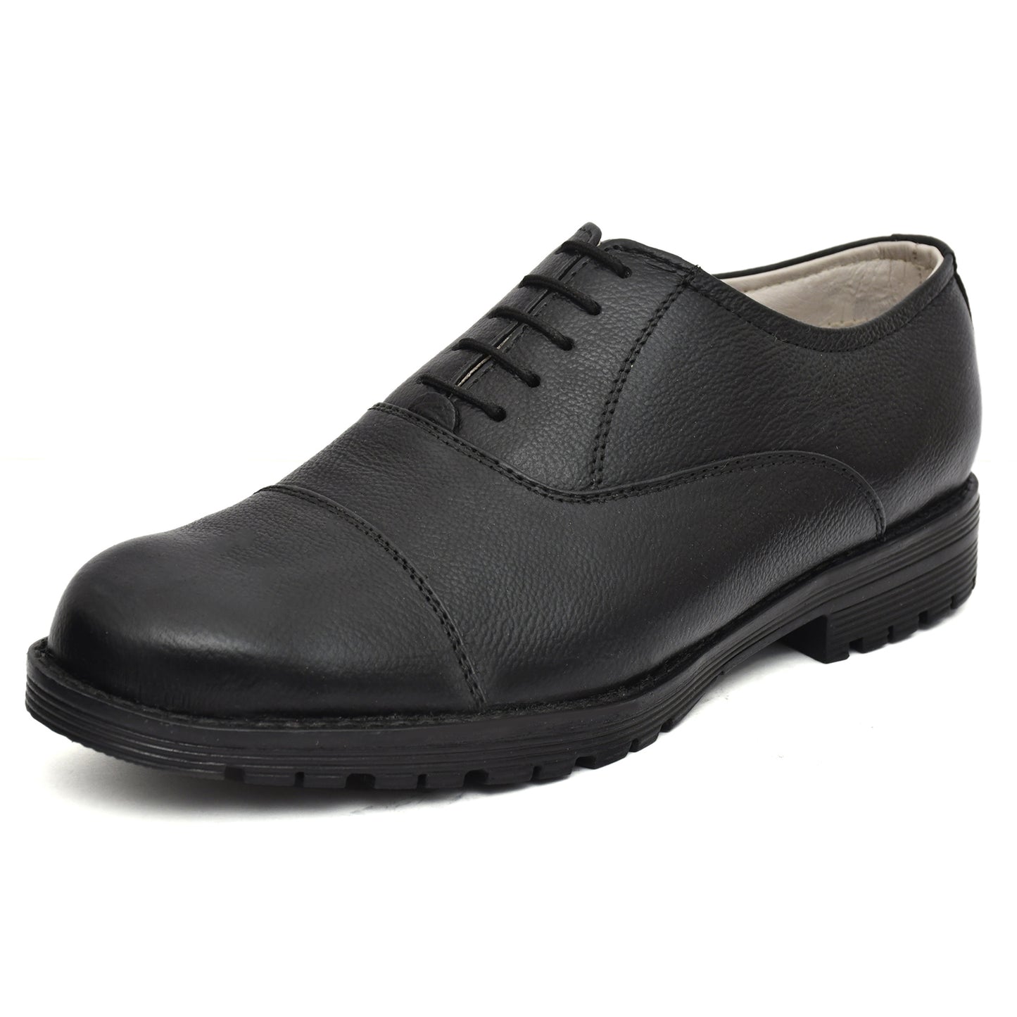 Safety Shoes : Industrial Safety Oxford leather Shoes with Steel Toe & Memory foam footpad.