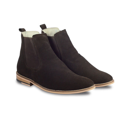 Chelsea Boots : Genuine Brown Suede leather Chelsea Boots with Memory foam footpad. Article : Chelsea02