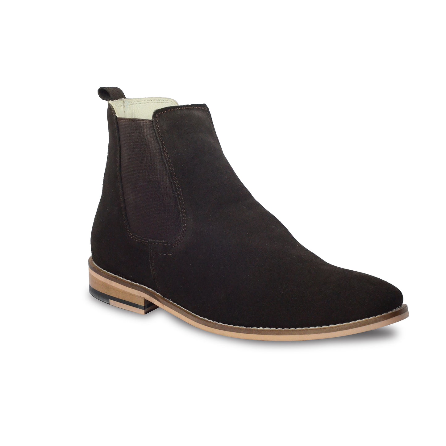 Chelsea Boots : Genuine Brown Suede leather Chelsea Boots with Memory foam footpad. Article : Chelsea02