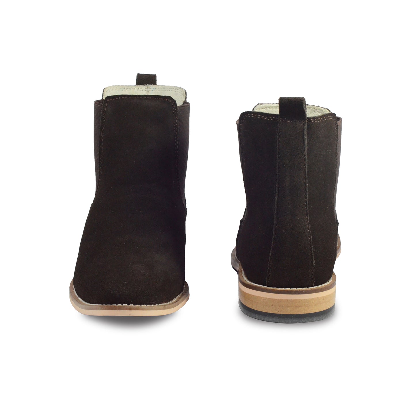 Chelsea Boots : Genuine Brown Suede leather Chelsea Boots with Memory foam footpad. Article : Chelsea02