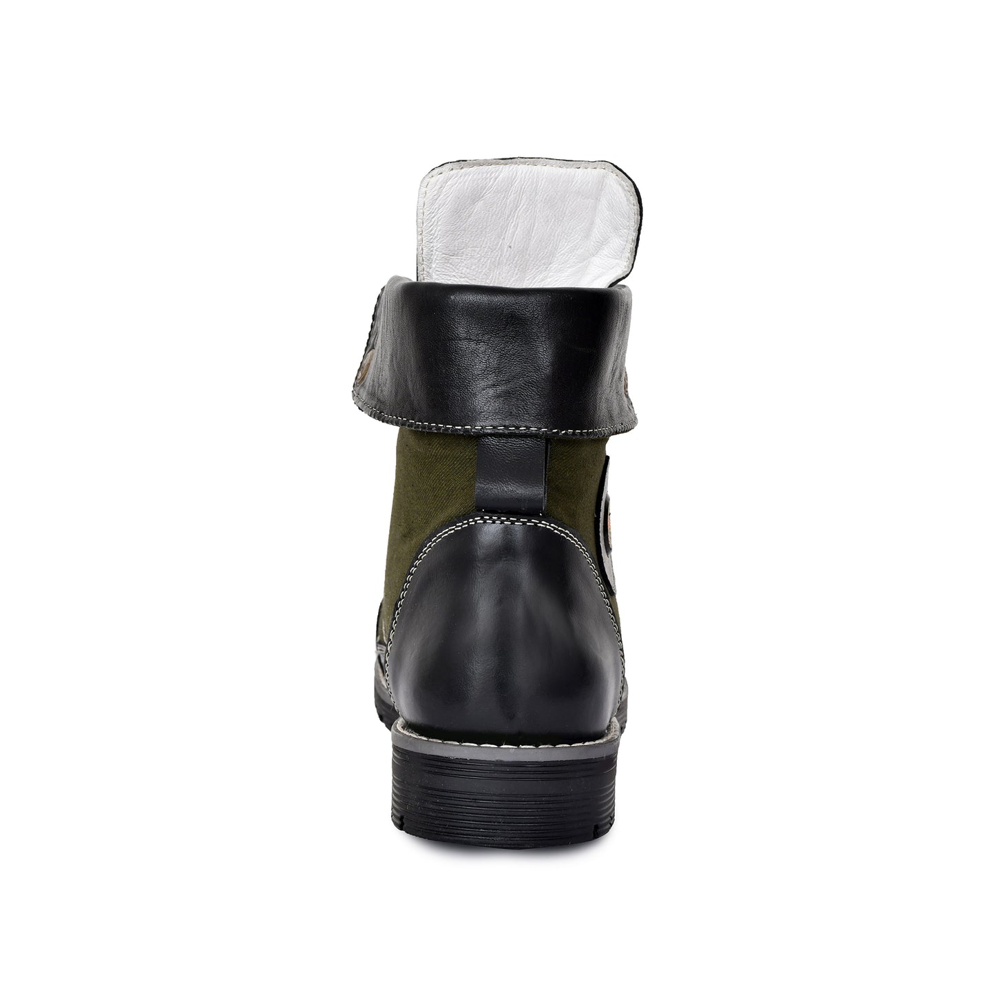 Biker Boots : 6 & 9 Inches Foldable Leather with heavy duty Rubber sole.