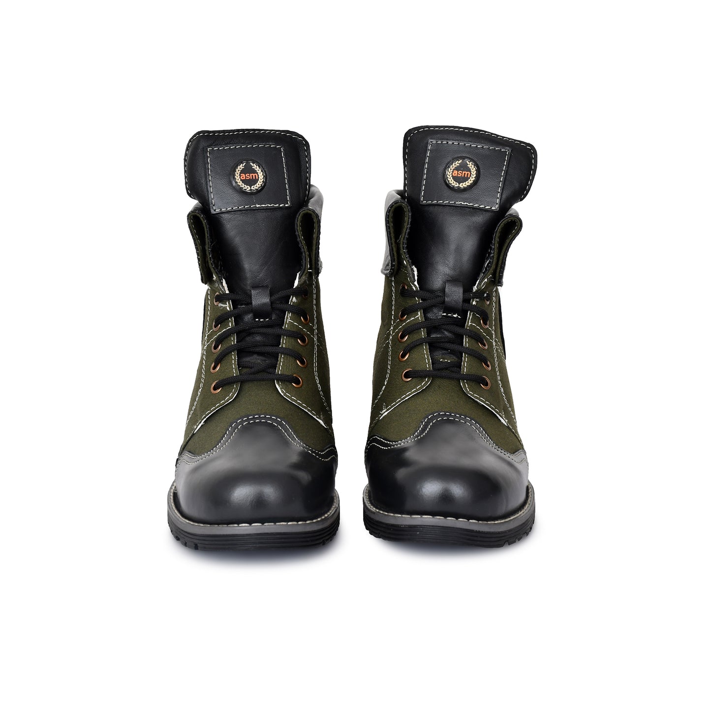 Biker Boots : 6 & 9 Inches Foldable Leather with heavy duty Rubber sole.