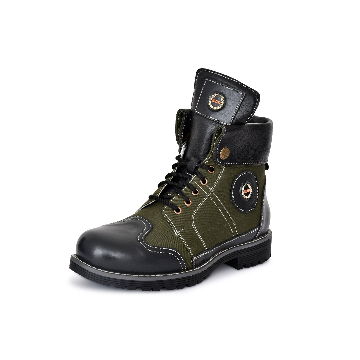 Biker Boots : 6 & 9 Inches Foldable Leather with heavy duty Rubber sole.