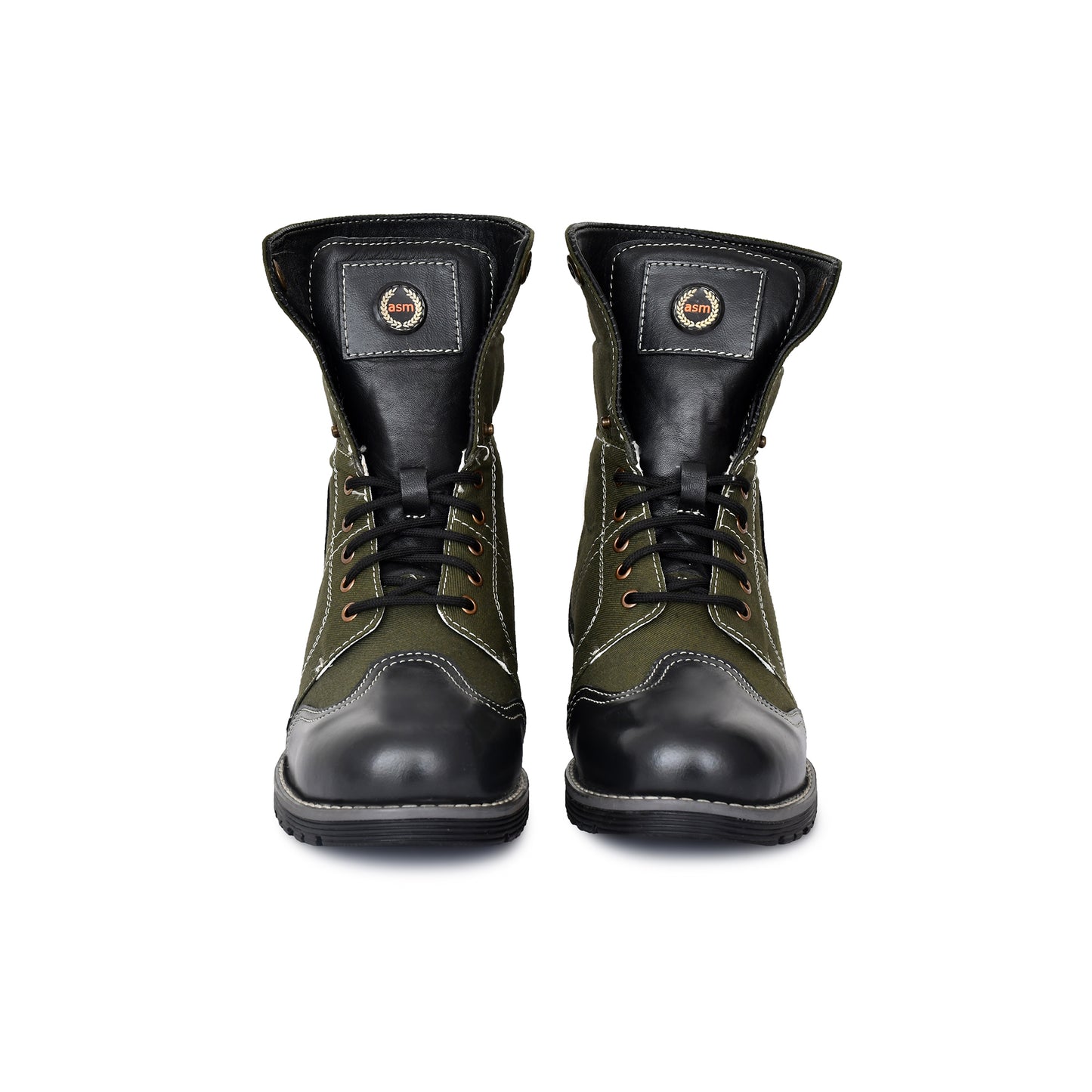 Biker Boots : 6 & 9 Inches Foldable Leather with heavy duty Rubber sole.