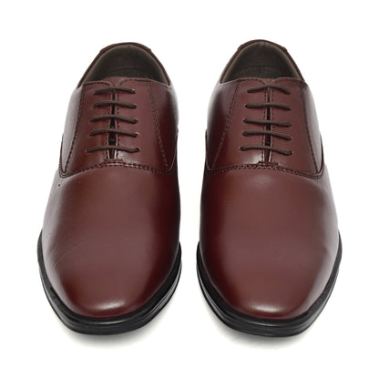 Derby Shoes : Wine Leather Derby Shoes for men with Memory foam footpad. Article: AL04-Wine