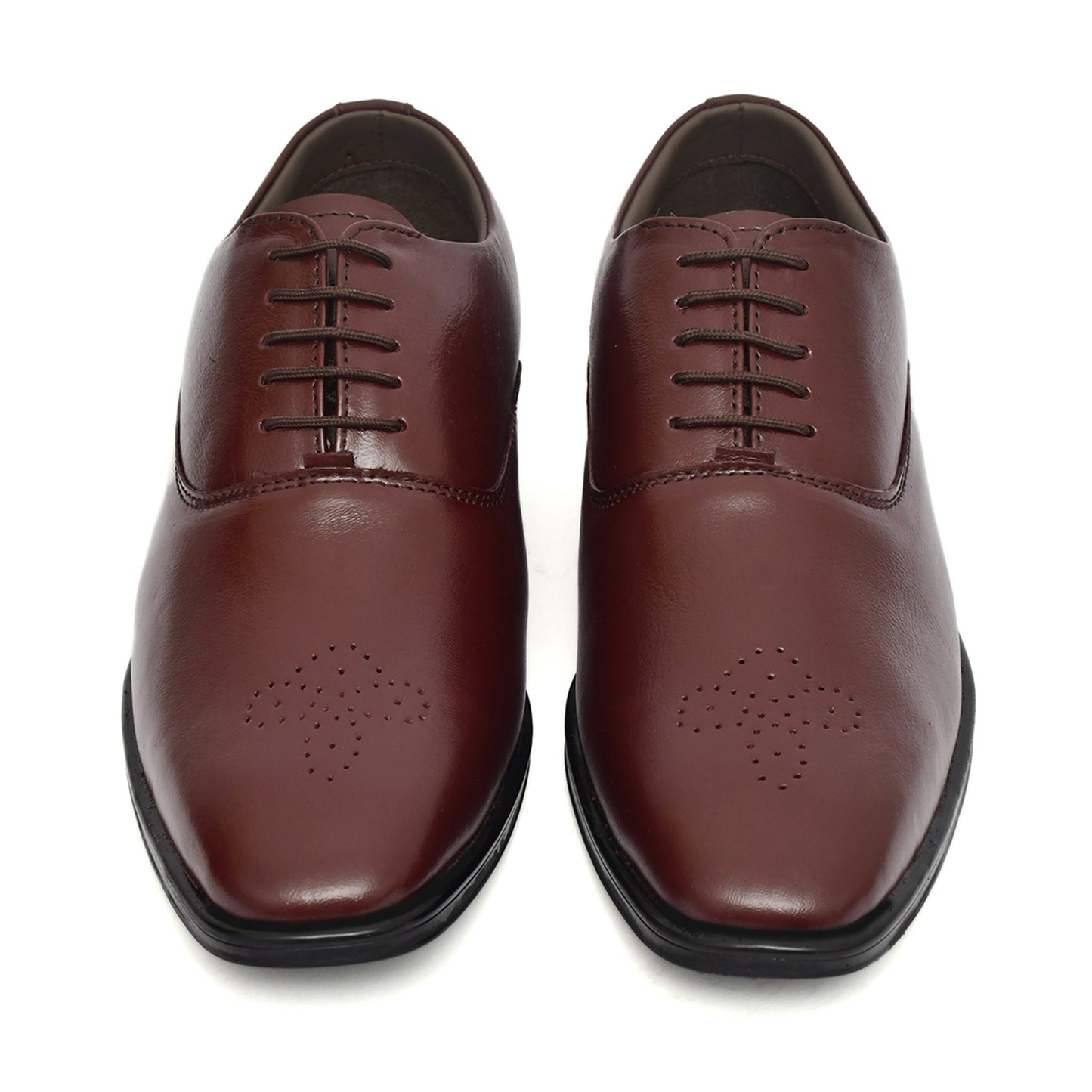 Derby Shoes : Leather Derby Shoes for men with Memory foam footpad. Article : AL02-Wine
