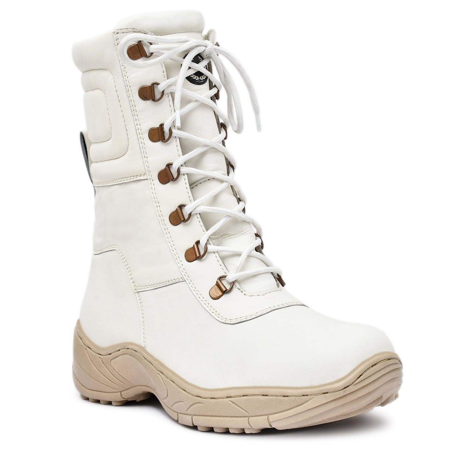 Cold Room Insulated White leather Thermal Boots by ASM. T704-White