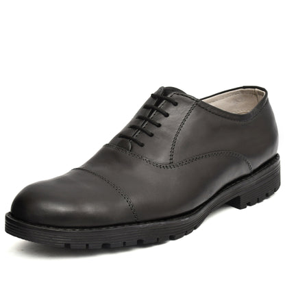 Safety Shoes : Industrial Safety Oxford Shoes with Steel Toe & Memory foam footpad.