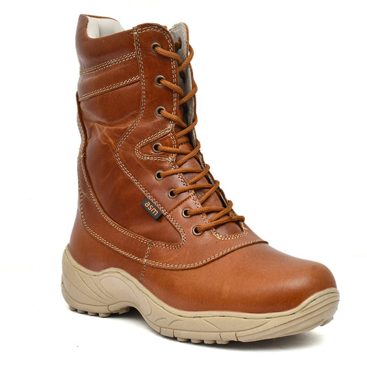 Biker Boots : Tan leather Rider boots for bikers with Steel toe.