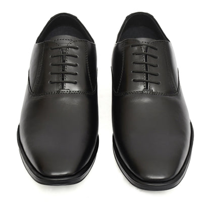 Derby Shoes : Leather Derby Shoes for men with Memory foam footpad. Article : AL04-Black