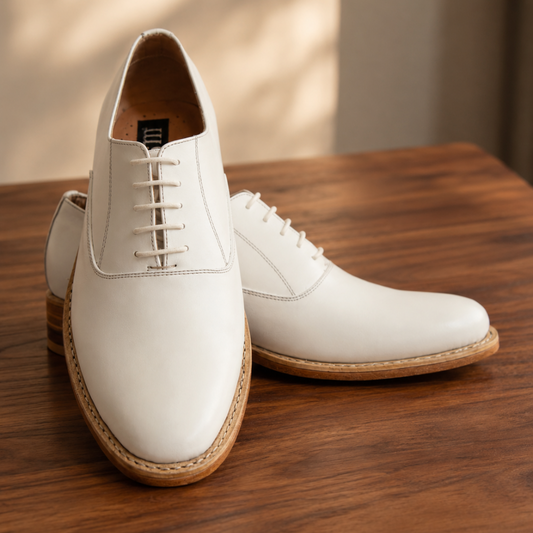 Goodyear_Welted_Derby_Shoes_by_ASM_White_leather_with_Memory_foam_footpad._H108